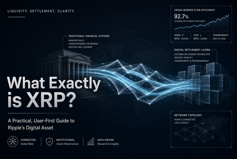 What exactly is XRP? Learn what XRP is, how it works, what XRP is used for, the difference between XRP and Ripple, its supply, fees, risks, and more.