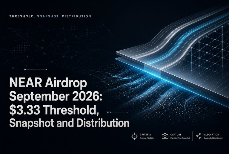 NEAR Airdrop September 2026: $3.33 Threshold, Snapshot & Distribution